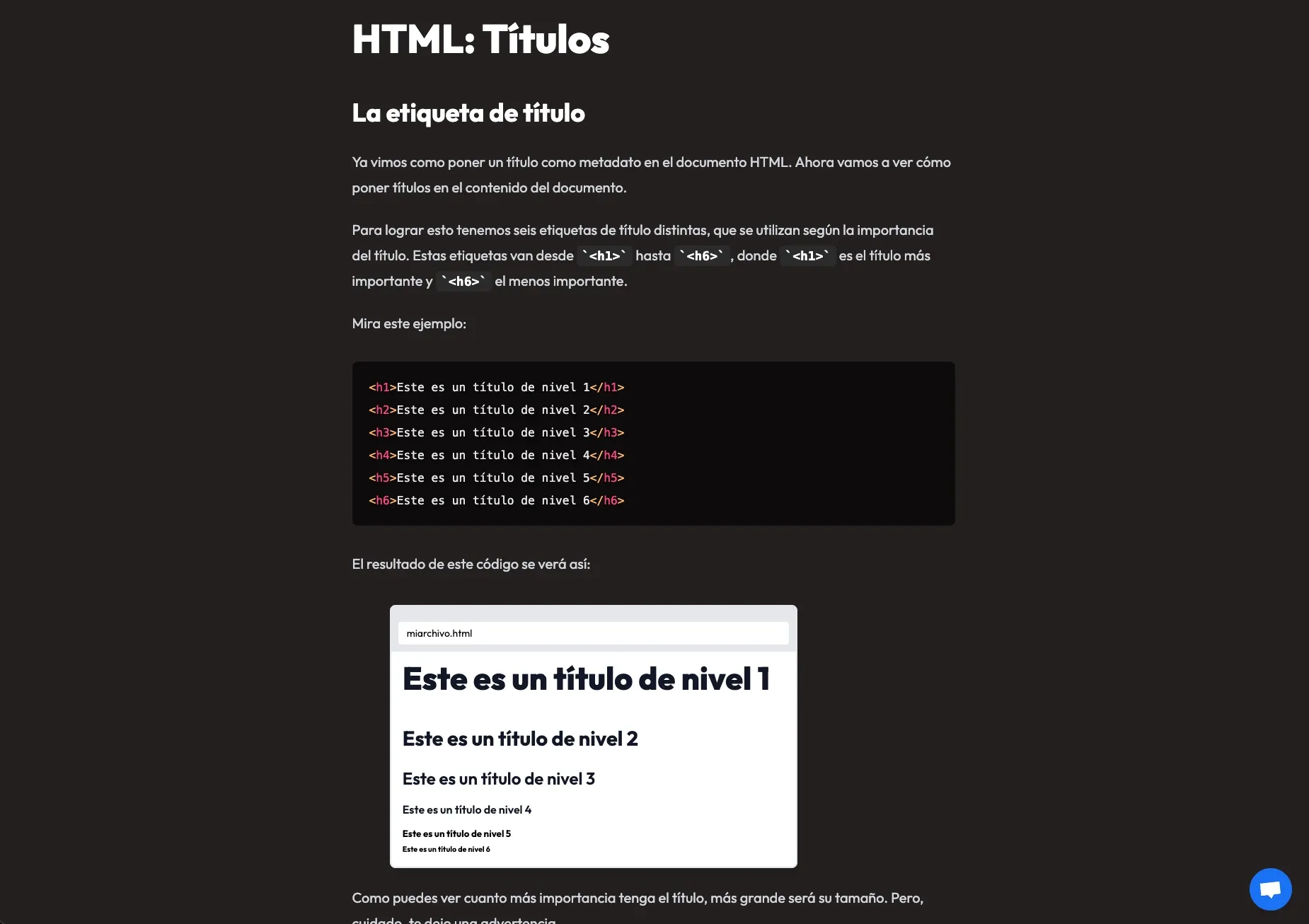 Contenido de un curso